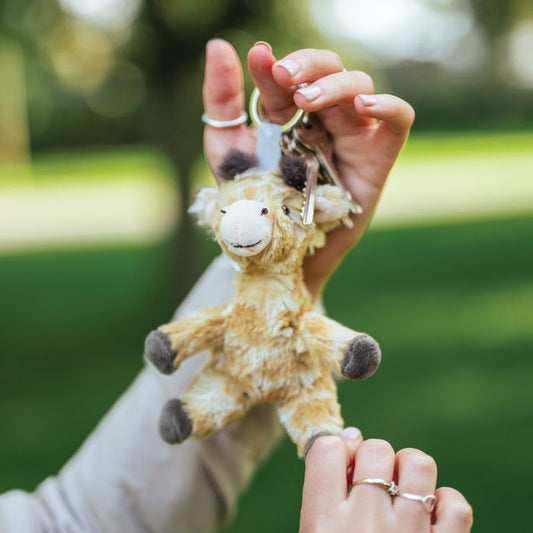 'Camilla' Giraffe Plush Character Keyring