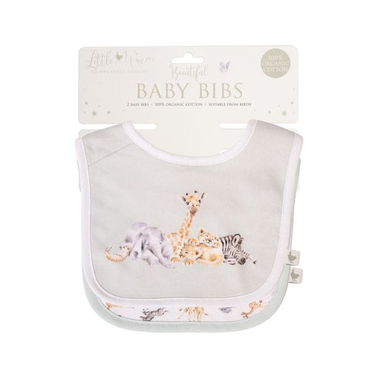 Little Savannah African Animal Bib Gift Set