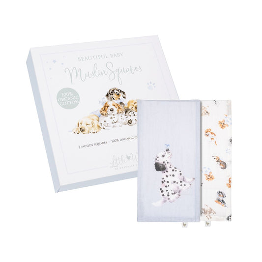 Little Paws Dog Muslin Gift Set