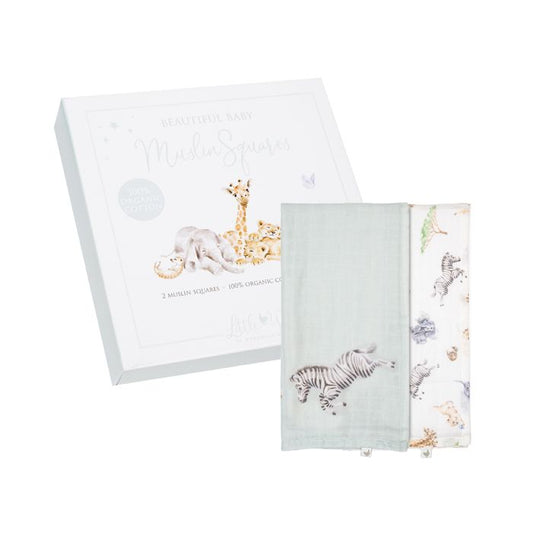 Little Savannah African Animal Muslin Gift Set
