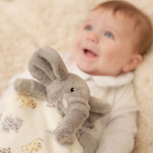 Little Savannah Elephant Plush Comforter