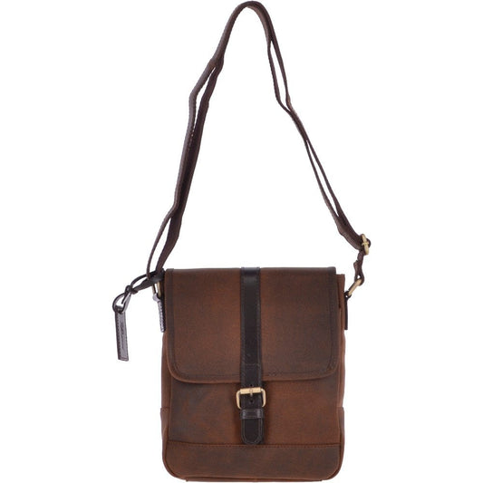 Vintage Oily Hunter Leather Travel Bag Brown: TOBY