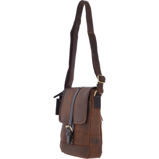 Vintage Oily Hunter Leather Travel Bag Brown: TOBY