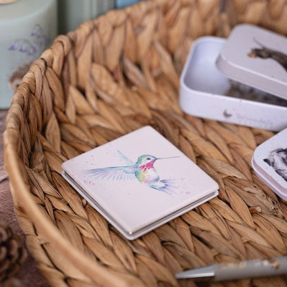 'Wisteria Wishes' Hummingbird Compact Mirror