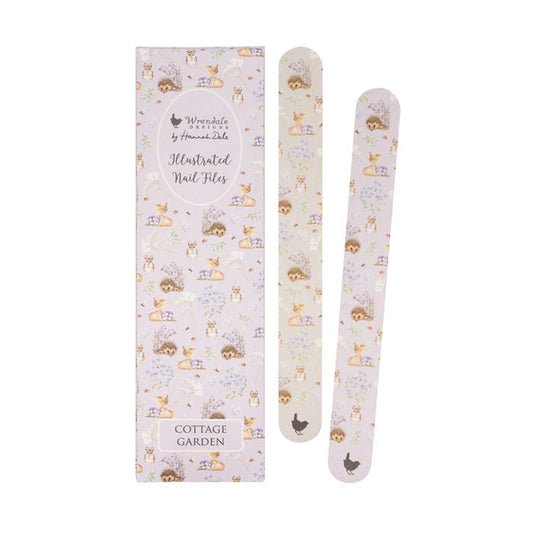 'Cottage Garden' Hedgehog and Wren Nail File Set