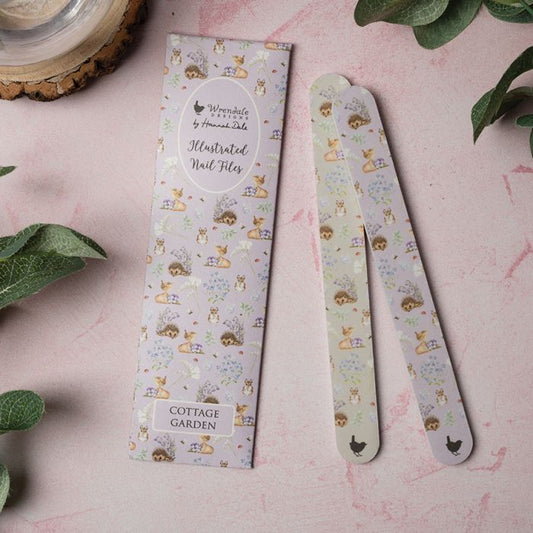 'Cottage Garden' Hedgehog and Wren Nail File Set