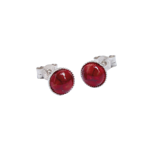 Small Stud Silver Earrings