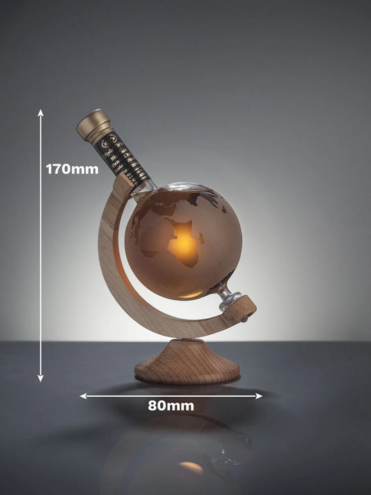Mini World Globe Refillable Whisky Decanter 200ml