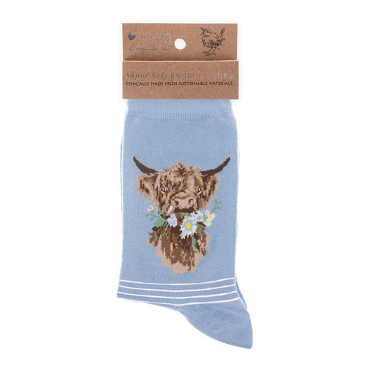 Daisy Coo Highland Cow Socks