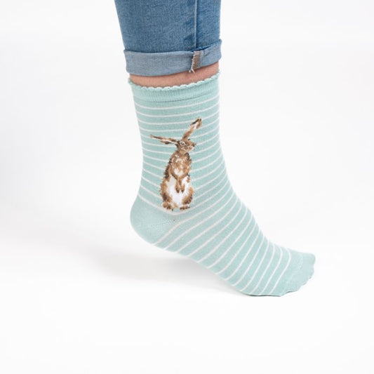 'Hare and the Bee' Hare Socks
