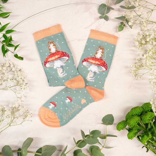 He's A Fun-Gi Mouse Socks
