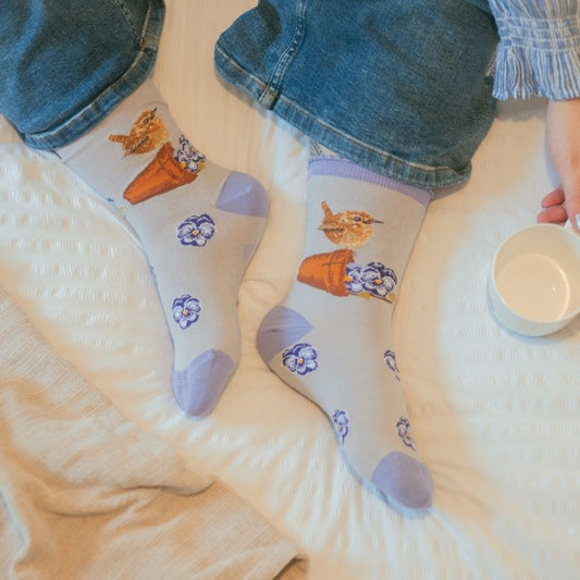 Pottering About Wren Socks