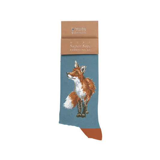 'Bright Eyed and Bushy Tailed' Fox Men's Socks
