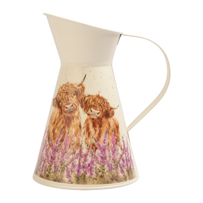 'Gentle Giants' Highland Cow Flower Jug