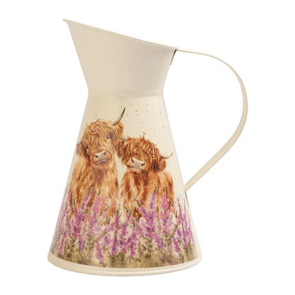 'Gentle Giants' Highland Cow Flower Jug