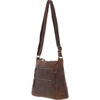 Leather Handbag Mud/brown: Bewdley