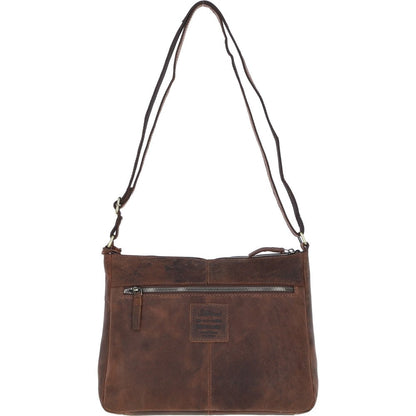 Leather Handbag Mud/brown: Bewdley