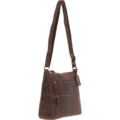Leather Handbag Mud/brown: Bewdley