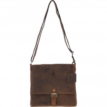 Vintage Elegance Leather Handbag Mud/brown: Malvern