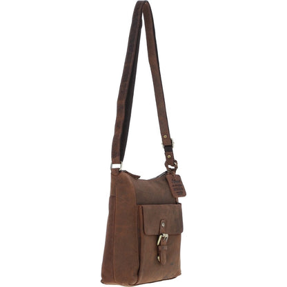 Vintage Equestrian Leather Handbag Mud/brown: Worcester