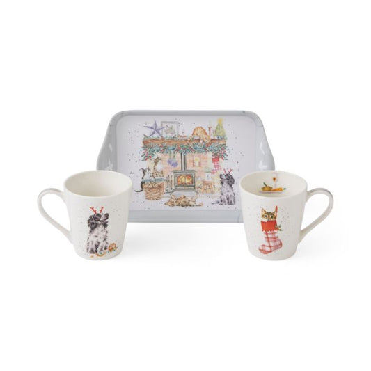 'There's No Place Like Home' Dog and Cat Mug and Tray Set