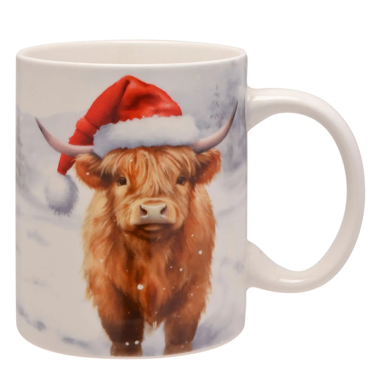Christmas Highland Cow Mug