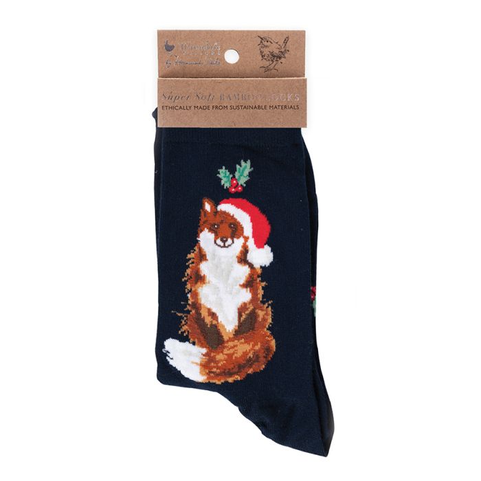 'Festive Fox' Fox Socks